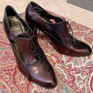 Stuart Weitzman metallic oxfords